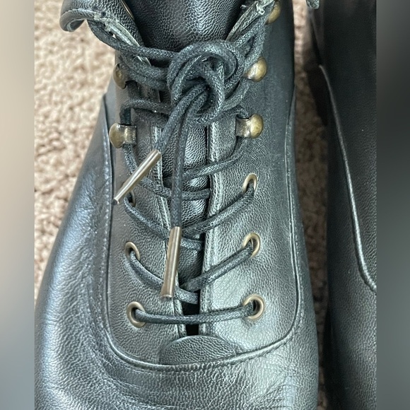 MARC Jacobs Boxcar Boot Genuine Leather Blue Gray Women’s Size 39 1/2. - Picture 8 of 16